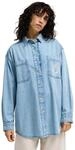 Langarmshirt BILLABONG "Down The Coast", Damen, Gr. M, blau, Obermaterial: 100%