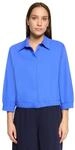 Klassische Bluse BETTY BARCLAY "Damen mit Kragen", Damen, Gr. 36, adria blau,