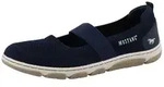 Riemchenballerina MUSTANG SHOES "Sue", Damen, Gr. 40, navy, Lederimitat, Textil,