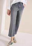 Loose-fit-Jeans CECIL "Style Neele", Damen, Gr. 31, L&auml;nge 26, mid grau used...