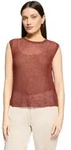 Stricktop CARTOON "Damen mit Rundhalsausschnitt", Damen, Gr. 46, rust braun,