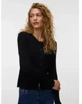 Strickjacke VERO MODA "VMWONDER LACE LS O-NECK CARDIGAN NOOS", Damen, Gr. M,...