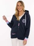 Zwillingsherz Kapuzensweatjacke ""Smile Everyday ZH"" Kapuze, Taschen, Langarm,