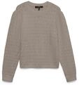 Strickpullover VERO MODA "VMDOFFY STITCH LS O-NECK PULLOVER NOOS", Damen, Gr....