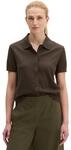 Cardigan MARC O'POLO "aus reinem Baumwollgarn", Damen, Gr. S, mossy earth,