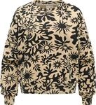 Sweater RAGWEAR "Wuss Print", Damen, Gr. XS (34), sand, Material: 70%...