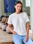 Sweatshirt HEINE, Damen, Gr. 34, ecru, 50% Modal, 44% Polyester, 6% Elasthan,