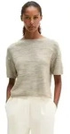 Strickpullover MARC O'POLO "aus Leinen-Baumwolle-Mix", Damen, Gr. XXS, beige (linen