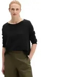 Strickpullover MARC O'POLO "aus reinem Baumwollgarn", Damen, Gr. XS, schwarz,