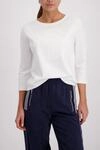 Monari Sweatshirt, Rundhalsausschnitt, Pr&auml;gedruck mit Strasssteinen, Regular...