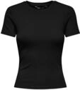 T-Shirt ONLY "ONLRILEY S/S TOPJRS", Damen, Gr. XS, schwarz, Jersey,...