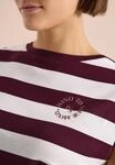 T-Shirt CECIL, Damen, Gr. L (42), sweet grape rot, Jersey, Obermaterial: 100%