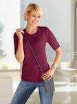 Kurzarmpullover CASUAL LOOKS "Pullover", Damen, Gr. 52, pink (fuchsia), 50%
