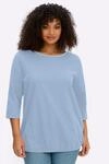 Sheego Rundhalsshirt "3/4-Arm-Shirt" 1