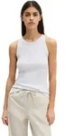T-Shirt MARC O'POLO "aus Organic-Cotton-Rib-Jersey", Damen, Gr. XXS, airy blau,