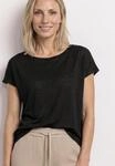 T-Shirt STREET ONE, Damen, Gr. 34, schwarz, Stoff, 55% Polyester, 45% Viskose,