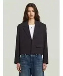 Jackenblazer G-STAR "Short Blazer", Damen, Gr. XXS, dk schwarz, Obermaterial:...