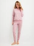 CALIDA Schlafanzug "Cotton Stripes" 2 tlg. Langarm, Rundhals-Ausschnitt, lockere