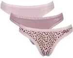 sloggi String "GO Crush" dehnbare Spitzendetails, Multipack, Cotton-Mix, bequem