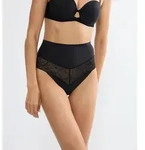Slip TRIUMPH "Comfort Contour Highwaist String", Damen, Gr. S, schwarz,...