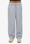 Cargohose SUPERDRY "COTTON STRIPE ELASTIC TROUSER", Damen, Gr. XS, N-Gr, azure...
