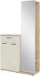 HBZ Garderoben-Set "Kompaktgarderobe, BxHxT 105x188x38 cm mit Spiegel" 2 Stk....