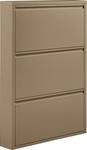 Schuhschrank WOOOD "Sandburg", beige (sand), B:66cm H:103cm T:16cm, Metall,