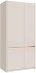 FORTE Garderobenschrank "Oak Squere, Schrank, Stauraum, Kleiderstange inklusive"