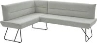 NIEHOFF SITZM&Ouml;BEL Eckbank "Conny" mit Micro-Federkern, Bezug Cord, Gestell Kufe,