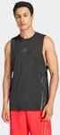 Tanktop ADIDAS PERFORMANCE "D4T 3S TANK", Herren, Gr. M, schwarz, Obermaterial: 81%