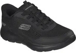 Slip-On Sneaker SKECHERS "SUMMITS-LEYTER", Herren, Gr. 40, schwarz (schwarz,