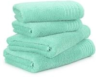 M&ouml;ve Handtuch Set "New Classic" 4 Walkfrottier 2x Hand- und 2x Duscht&uuml;cher,...