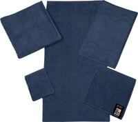 ROSS Waschhandschuh "Cashmere feeling" mit Wellen-Bord&uuml;re