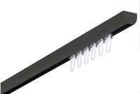 Gardinenschiene GARESA "400", schwarz, L:490cm, Aluminium, Kunststoff,