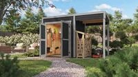 weka Gartenhaus "Batu 1 mit Anbau"