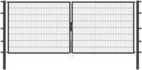 Alberts Zaundoppelt&uuml;r "Flexo" 400 cm Breite, in versch. H&ouml;hen