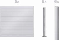 Alberts Dichtzaun "Palitio, Profilh&ouml;he 150 mm" Aluminium, verschiedene Dekore...