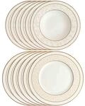 Villeroy & Boch Geschirr-Set "Tafelservice Ivoire 12er Set wei&szlig;-gold"