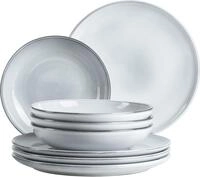 M&Auml;SER Tafelservice "LIVIO, aus Steinzeug" Teller Set, Geschirr-Set, Service