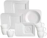 Geschirr-Set RITZENHOFF & BREKER "Kombiservice Melodie 30er Set wei&szlig;", wei&szlig;, 30,