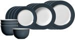 Geschirr-Set RITZENHOFF & BREKER "Einsteiger-Set Doppio 16er Set", grau (anthrazit),