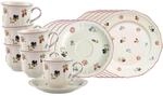 Geschirr-Set VILLEROY & BOCH "Kaffeeservice Petite Fleur 18er Set bunt", bunt, 18,