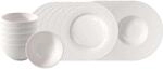 Geschirr-Set VILLEROY & BOCH "Starter-Set Manufacture Ice 18er Set wei&szlig;", wei&szlig;, 18,
