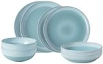 like. by Villeroy & Boch Geschirr-Set "Einsteiger-Set Perlemor Aqua 8er Set blau"