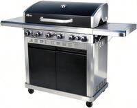 El Fuego Gasgrill "Detroit" 18 kW (6 Brenner je 2,5 kW + 1 Seitenbrenner 3,0 kW)