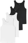 Unterhemd UNCOVER BY SCHIESSER "Unterhemd 4er Pack", Herren, Gr. 3XL, N-Gr,...