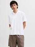 Kurzarmhemd JACK & JONES "JJESUMMER LINEN BLEND RESORT SHIRT SS SN", Herren,...