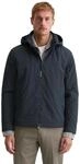 Outdoorjacke MARC O'POLO "mit abnehmbarer Kapuze", Herren, Gr. M, schwarz navy,