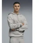 Kapuzensweatshirt PUMA "M X HYROX CLOUDSPUN HOODIE", Herren, Gr. S, light gray