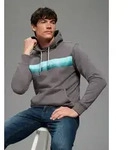 Kapuzensweatshirt BRUNO BANANI, Herren, Gr. XXL (60/62), anthrazit, angeraute